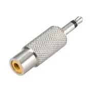 3.5mm Mono Male to RCA Stereo Female Audio Video Adapter Converter Zinc Alloy