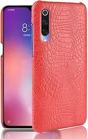 LYX Shockproof Crocodile Texture PC + PU Case for Xiaomi Mi 9 (Black) Shockproof (Color : Red)
