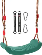 Plastic Swing Seat for Kids, Non Slip Tree Swing Seat 78.74"(200Cm) Adjustable R