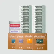 Tooshies Reusable Cloth Nappies - 4 Pack + Tooshies Aloe Vera & Chamomile Eco Wi