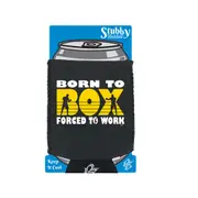 Born To Box - Funny Novelty Stubby Holder With Base