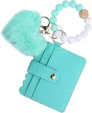 [Generico] Silicone Bracelet Keychain Wallet, RFID Card Holder Keychain, Silicone Wrist Wallet, RFID Keychain Wallet, Cute Fashion Key Ring, Heart Card Holder Keychain, Wrist Wallet for Shopping,