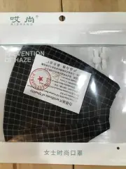 4 Face Masks Black Cotton Adult Mask Adjustable Washable Reusable New Black