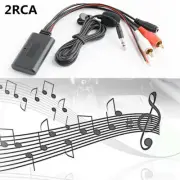 Car 2RCA Bluetooth Wireless Connection Adapter AUX Music+MIC BT Phone Universal (for: Fiat)