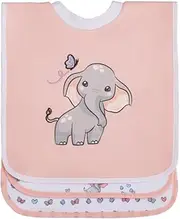Big Softies 3 Pack Popover Bibs - Elephant