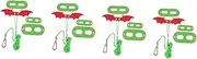BESPORTBLE 4 Sets Bearded Dragon Harness Reptile Leash Lizard Traction Rope Christmas Style Harness