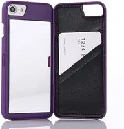 W7ETBEN iPhone SE3/SE2 Case, iPhone 8/7 Case,Hidden Back Mirror Wallet Case with Stand Feature and Card Holder for Apple iPhone 7 / iPhone 8 / iPhone SE2 / iPhone SE3, 4.7" (Purple)