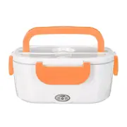 1.2L EU Plug Portable Removable Electric Lunch Box Car School Office Bento Box Food Heater Box ORANGE COLOR