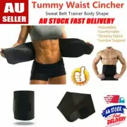 Men Women Waist TrimmW@ Belt Hot Sweat Wrap Tummy Stomach Weight Loss Fat Burner