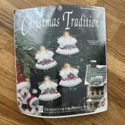 1929 Angel Ornaments Christmas Tradition Cross Stitching Kit