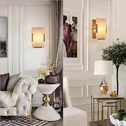 LED Wall Light Marble Copper, Contemporary Wall Mount Indoor LED Wall Sconce, wall lamps Fixture for Bedroom Living Room