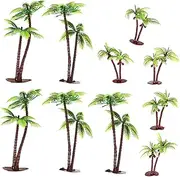 10pcs Miniature Coconut Tree Models for DIY Landscape Decor Realistic Scenery Model Trees
