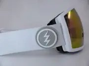 Electric Snow Goggles EGG Matte White - Brose/Pink Chrome - Over Glasses Frame