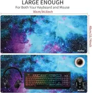Desk Mat Mouse Pad Big DeskPad Desk Cover Extended Cute Computer M Large Galaxy