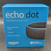 SEALED Amazon Echo Dot 3rd Generation Smart Speaker Charcoal