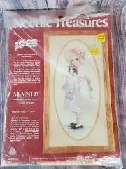 Vintage 1970's Needle Treasures Jan Hagara "Mandy" Crewel Kit NEW