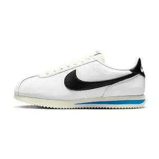 【NIKE 耐吉】Cortez White Black 女鞋 黑白藍色 阿甘鞋 舒適 運動 休閒鞋 DN1791-100