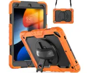 iPad Pro 10.5 Inch and iPad Air 3 Case 2017,Heavy Duty Shockproof Protective Case-Orange