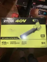 Sealed Ryobi 40v Cordless Jet Fan Blower (Tool Only) Model : RY404012