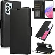 [Procarcasa] for Galaxy A53 Wallet Case,for Samsung Galaxy A53 5G Case[6.5 inch] PU Leather Flip Folio Cover with Card Holders Stand Feature Magnetic Clourse Protective Cover-Black