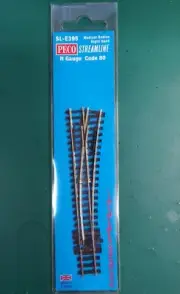 N scale Peco SL-E395 Right Hand Switch Points Medium Radius Electrofrog BNIB 1