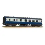 Bachmann 39-462 OO Gauge LMS 57ft 'Porthole' Brake Second Corridor Coach BR Blue
