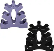 GANAZONO 2pcs Dumbbell Rack Weight Dumbbell Storage Stand Holder Black Rack Stand Gym Women Dumbbells Holders Racks Dumbbell Stand Dumb Bell for Training Plastic Dumbbell Saddle Rack Abs