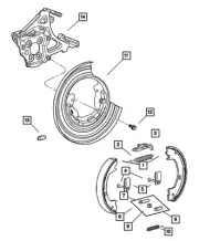 Genuine Mopar Disc Brake Adapter Left 4797311 (for: Chrysler)