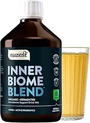 Nuzest - Inner Biome Blend – Liquid Probiotic – Digestive Health & Microbiome Support – 8 Microbiotic Cultures, 19 Fermented Herbs - Vegan Probiotic for Gut Health – Organic - Original Flavour - 500ml