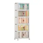 Foldable Plastic Storage Cabinet 5-Tier Storage Bins Stackable Closet Organizer