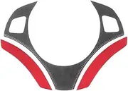 Interior Console Trim for BMW E90 E92 E93 3 Series 2005-2012 Steering Wheel Trim Covers Stickers Car Interior Accessories Car Interior Accessories(Red Black)