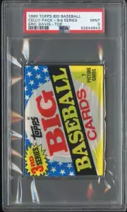 1989 TOPPS BIG BASEBALL CELLO PACK ERIC DAVIS CINCINNATI REDS ON TOP PSA 9