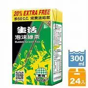 在飛比找蝦皮購物優惠-生活泡沫綠茶300ml*24入 出貨 5箱免運費