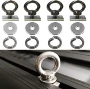 4 Pack - Heavy-Duty Stainless Steel Eye Bolt Tie down Anchoring Kits