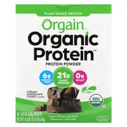 Orgain, Organic Protein Powder, Plant-Based, Creamy Chocolate Fudge, 1.62 oz (46 g)