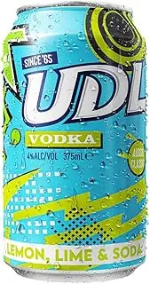 UDL Lemon Lime & Soda Vodka Can 375 ml (Pack of 24)