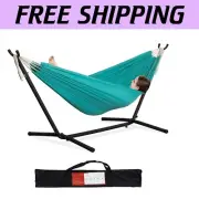Sturdy 2-Person Double Hammock with Space-Saving Steel Stand - Easy Install