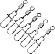 100Pcs Fishing Hook Connector Enhanced Fishing Rolling Swivel Connector for Various Fishing Methods Compact Design for Easy Use Tackle Accessory for Fishing