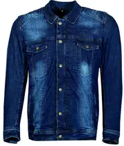 Rusty Stitches Carl Thomas, shirt/textile jacket , color: Blue , size: L