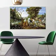 Diamond Painting Kits Bruegel Pieter《The Entry of The Animals Into Noah's Ark》 DIY 5D Full Drill Diamond Dots Paintings Picture Arts Home Wall Decor