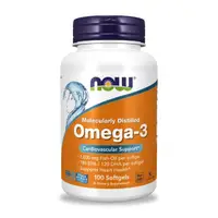 在飛比找momo購物網優惠-【NOW Foods】Omega-3魚油膠囊1瓶(100顆)