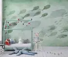 3D Fish School Wallpaper Wall Mural Removable Self-adhesive 1939