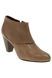 Leather Ankle Zip Boot--YSO-11-472-DB