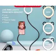 Ledgle Phone Selfie Ring Light Holder With Stand Rotating Adjustable 4” Clamp