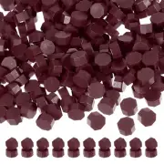 Wax Seal Beads, 720 Pack Sealing Wax Beads Octagon Stamp Beads, Dark Red