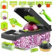 16-in-1 Vegetable Chopper with 8 Blades, Veggie Slicer & Dicer, Food Chopper ...