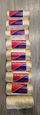 Melrose Yarn Designers Choice Kristal Cravenella 100% Rayon WHITE 8 + Skeins