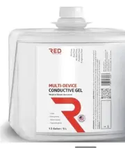 Red Multi Conductive Gel Medical Grade Clear External 5 Liter, 1.3 Gallon.