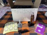 18 Pack,10 ml AMBER Glass Essential Oil Roller Bottle + Removable Metal Roller