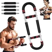 Twister Arm Trainer, Adjustable Twister Arm Chest Exerciser with 4 Spring & Training Poster for Men & Women, Detachable Power Twister Home Fitness Equipment for Enhancing Upper